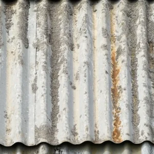 Typical aged asbestos sheets