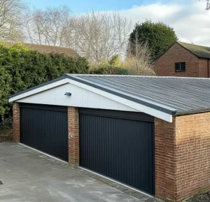 Double garage asbestos roof replacement project completed in Coventry