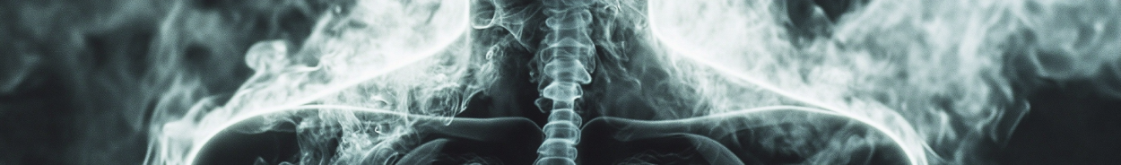 Cross section of a human body, effected by asbestos dangers