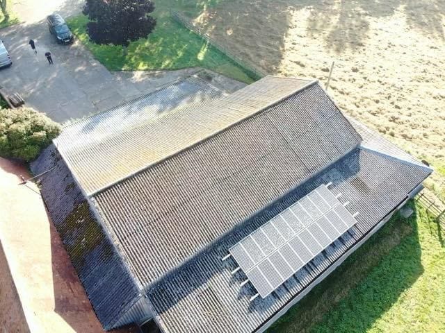 Aerial photo of project before works